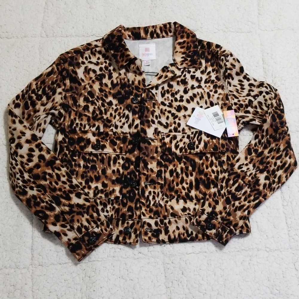 New Lularoe Kenny leopard XS